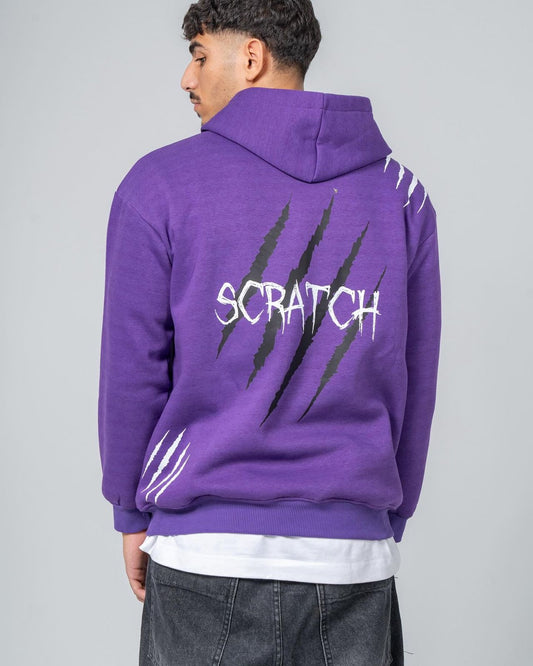 scratch og hoodie in purple