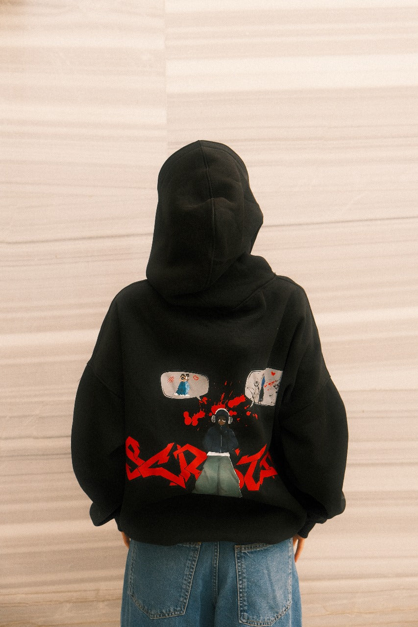 Street Style Hoodie in Black